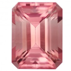 Octagon Genuine Pink Tourmaline